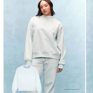 Parke Monochrome Varsity Mockneck Arctic blue (SOLD OUT)